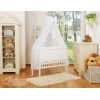 Beistellbett mit Matratze und Bettwäsche Set - Little Prince/Princess weiß