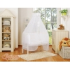 Beistellbett mit Matratze und Bettwäsche Set - Little Prince/Princess weiß