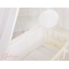 Beistellbett mit Matratze und Bettwäsche Set - Little Prince/Princess weiß