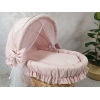 Bett Set für Stubenwagen mit Haube Rosa