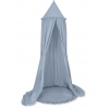 Betthimmel für Kinderzimmer mit Spielmatte- pastellblue