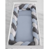 Bettschlange für Babybett 120x60 cm geflochten