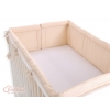 Bettumrandung Babybett XXL- Hängende Herzen Beige-Punktmuster