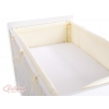 Bettumrandung Babybett XXL- Hängende Herzen creme
