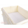 Bettumrandung Babybett XXL- Hängende Herzen creme