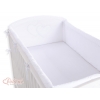 Bettumrandung Babybett XXL- Hängende Herzen weiss