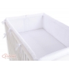 Bettumrandung Babybett XXL- Hängende Herzen weiss