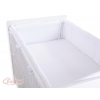 Bettumrandung Babybett XXL- Hängende Herzen weiss