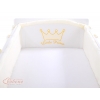 Baby Bettumrandung Babybett XXL- Little Prince/Princess creme