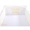 Baby Bettumrandung Babybett XXL- Little Prince/Princess creme