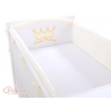 Baby Bettumrandung Babybett XXL- Little Prince/Princess creme