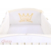 Baby Bettumrandung Babybett XXL- Little Prince/Princess creme