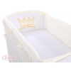 Baby Bettumrandung Babybett XXL- Little Prince/Princess creme