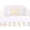 Baby Bettumrandung Babybett XXL- Little Prince/Princess creme