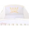 Baby Bettumrandung Babybett XXL- Little Prince/Princess creme