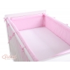 Bettumrandung Baby XXL - Hängende Herzen Rosa-Punktmuster