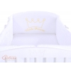 Baby Bettumrandung XXL Babybett - Little Prince/Princess weiss