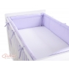 Bettumrandung XXL für Babybett - Hängende Herzen lila