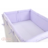 Bettumrandung XXL für Babybett - Hängende Herzen lila