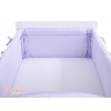 Bettumrandung XXL für Babybett - Hängende Herzen lila