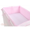 Bettumrandung XXL für Gitterbett- Hängende Herzen rosa
