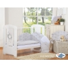 Bettwäsche 90x120 100x135 Set für Babybett 3-tlg - Chic grau