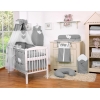 Baby Bettset 11-tlg mit Himmel - Hängende Herzen anthrazit