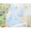 Babybett Bettwäsche Set 11-tlg mit Himmel - Little Prince/Princess blau