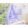 Babybett Bettwäsche Set 11-tlg mit Himmel - Little Prince/Princess lilac
