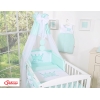 Babybett Bettwäsche Set 11-tlg mit Himmel - Little Prince/Princess minze