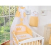 Babybett Bettwäsche Set 11-tlg mit Himmel - Little Prince/Princess pfirsich