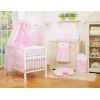 Babybett Bettwäsche Set 11-tlg mit Himmel - Little Prince/Princess rosa