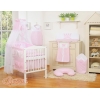 Babybett Bettwäsche Set 11-tlg mit Himmel - Little Prince/Princess rosa