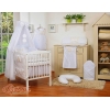 Babybett Bettwäsche Set 11-tlg mit Himmel - Little Prince/Princess weiß