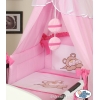 Bettwäsche Set 11-tlg mit Himmel (S60) - Teddy Bär Barnaba rosa