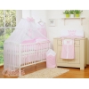 Baby bettwäsche für Mädchen Kleine Prinzessin 11-tlg mit Moskitonetz - Little Prince/Princess rosa