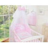 Baby bettwäsche für Mädchen Kleine Prinzessin 11-tlg mit Moskitonetz - Little Prince/Princess rosa