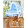 Stubenwagen Bettwäsche Set 2-tlg Blau