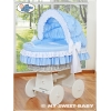 Stubenwagen Bettwäsche Set 2-tlg Blau