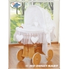Wieß Bettwäsche für Stubenwagen Set 2-tlg für Stubenwagen nr 58962-123oder 78962-123