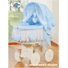 Bettwäsche für Stubenwagen Set Blau für Junge