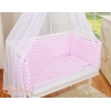 Bettwäsche Set 6tlg für Beistellbett FABIO - Basic chevron rosa