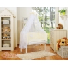 Bettwäsche Set 6tlg für Beistellbett FABIO - Hängende Herzen creme