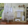 Bettwäsche Set Babybett 140x70 11-tlg mit Himmel - Hängende Herzen weiß