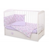 Bettwäsche Set für Babybett 3-tlg - Ballerinen lila