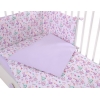 Bettwäsche Set für Babybett 3-tlg - Ballerinen lila