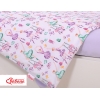 Bettwäsche Set für Babybett 3-tlg - Ballerinen lila