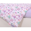 Bettwäsche Set für Babybett 3-tlg - Ballerinen lila