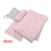 Bettwäsche Set für Babybett 3-tlg - Ballerinen rosa