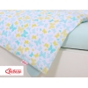 Bettwäsche Set für Babybett 3-tlg - blaue Schmetterlinge